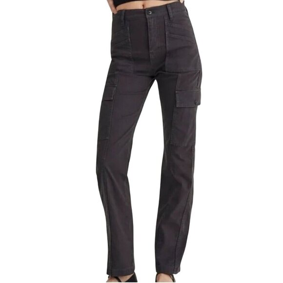 Madewell The Garment Dyed 90s Straight Leg Cargo Pants Size 27 - Picture 1 of 11